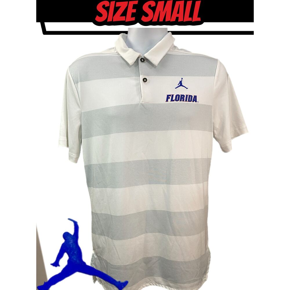 Florida Gators Air Jordan Polo Men's White/Blue Mens Small